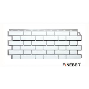 Фасайдинг FineBer ДАЧНЫЙ Кирпич Клинкерный Белый 1130х463 мм 