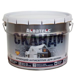 Защитно-декоративное покрытие Акватекс Сканди 9 л Фьорд