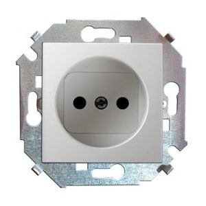 Мех. розетки 1-м. с/у б/з SIMON-15 Белый 1591431-030 (Р)