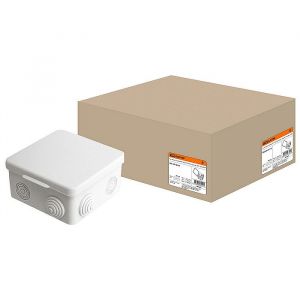 Коробка распаяч.TDM 100 х100 х55 мм IP54 с крышкой SQ1401-0113