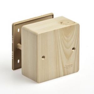 Коробка распаячная ТУСО 85х85х42 мм сосна IP40