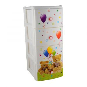 Комод ПВХ МЕДВЕЖАТА АЛЬТЕРНАТИВА 4-х секц.М1701