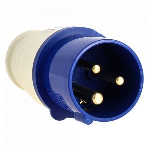 Вилка 16А переносная 033 2Р+РЕ 220В IP44 EKF (Р)