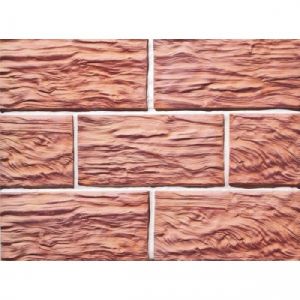 Плитка облиц. жаростой. 263х123 Скол дерева макси классик прямая 0,8 м2