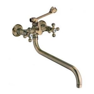 Смеситель для ванны с вентилями FRAP Бронза F2619-4