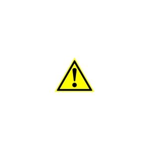 Знак «Внимание. Опастность» пленка ПВХ 200х200 W09