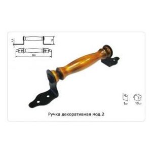Ручка скоба декоративная ДОМАРТ Мод.2 Черная 