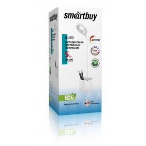 Светильник настольный SMARTBUY 5 Вт с диммером Белый