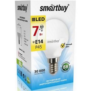 Лампа светодиодная Smartbuy E14 7 Вт 4000К Шар