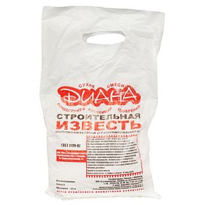 Известь гранулированная Диана негашеная 2 кг