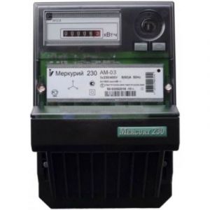 Электросчетчик МЕРКУРИЙ 230 AM-03 380V 7.5A однотарифный трехфазный