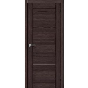 Дверь экошпон Порта-21 Wenge Veralinga глухая 2000х600 мм