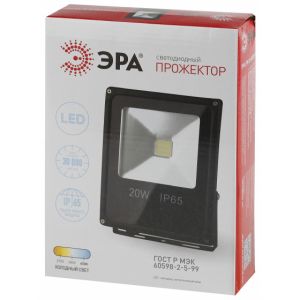 Прожектор светодиодный Эра 20 Вт IP65 6500K LPR-021-0-65K-020