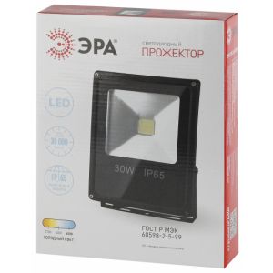 Прожектор светодиодный Эра 30 Вт IP65 6500K LPR-021-0-65K-030