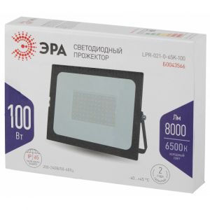 Прожектор светодиодный Эра 100 Вт IP65 6500K LPR-021-0-65K-100
