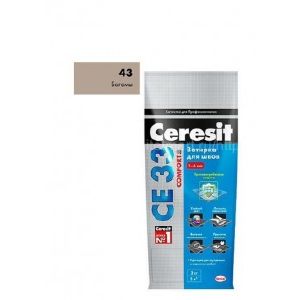 Затирка Церезит (Ceresit) CE 33 Comfort №43, багама, 2 кг