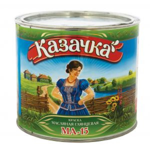 Краска масляная Казачка МА-15, глянцевая, 2,8 кг, белая