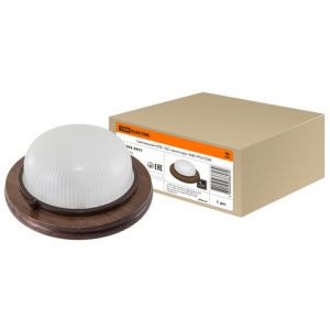 Светильник НПБ1301 венге круг 60Вт IP54 TDM 