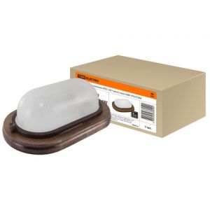 Светильник НПБ1401 венге овал 60Вт IP54 TDM 