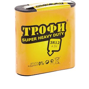 Элемент питания ТРОФИ 3R12-1S квадрат 4,5V