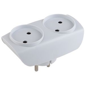 Разветвитель ЭРА SP-2-W 2х220W белый