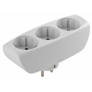 Разветвитель ЭРА SP-3e-W 3х220W белый с/з