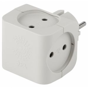 Разветвитель ЭРА SP-4-W 4х220W белый
