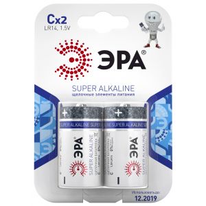 Элемент питания ЭРА LR14-2BL 1.5V 2 шт.