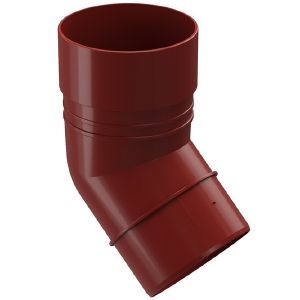 Колено трубы ПВХ Docke Standart d-80 мм 45 гр Красный