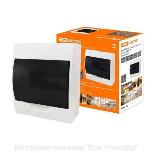 Бокс навесной пластиковый TDM ЩРН-П 10 модулей IP41 Белый SQ0901-0009