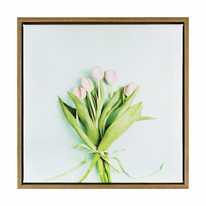 Картина 30*30 см с пластиковой рамой «Тюльпан» YM2076