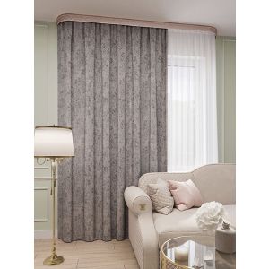 Штора портьерная Матрица 150*260 пепел розы
