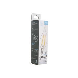 Лампа Gauss Basic Filament Свеча на ветру 4,5W 420lm 4100K E14 LED