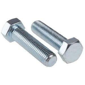 Болт М6 х50 мм с гайкой и шайбой, DIN 933 кл 5,8,  цинк, в уп.6 шт