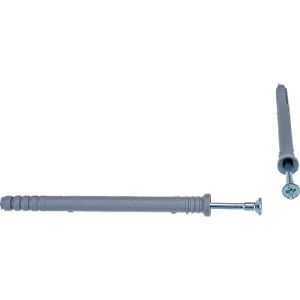 Дюбель-гвоздь 6х80 мм потайной бортик, в уп.50 шт ведро