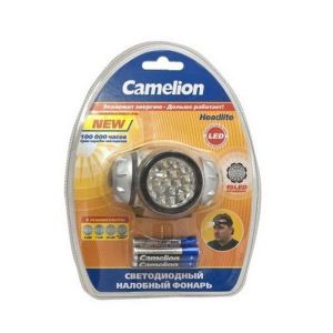 Фонарь налоб.CAMELION LED5313-19F4 4 реж.3 хR03 Металлик