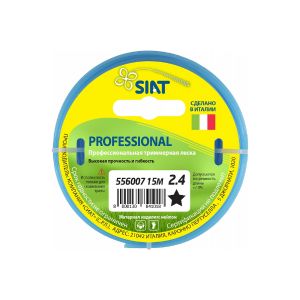 Леска для триммеров 2,4 мм Professional SIAT Звезда 15 м