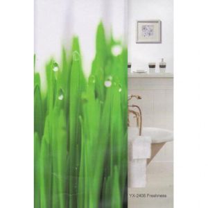 Шторка для ванной фотопринт «Freshness» 180х180 без колец
