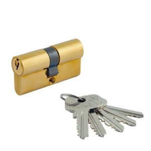 Цилиндровый механизм Нора-М STD AL Л-80 (40-40), ключ/ключ, золото