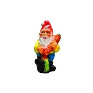Фигура садовая гипс Гном с морковью 45x25 см ГАРДЕНВИЛЛ