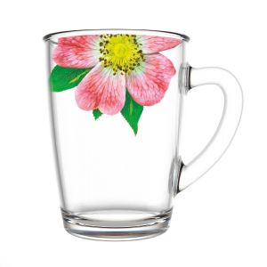 Кружка для чая 300 мл 334-Д Живая природа. Китайская роза