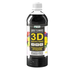 ЖКУ с гуматом калия 3D Для всех видов комнатных и балконных 0,5л