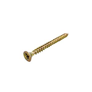 Шуруп по дереву 3,0 x40 мм, потай, шлиц Pz, желтый цинк, в уп.20 шт