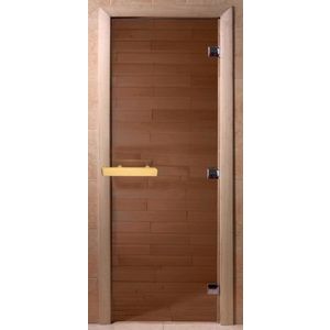 Дверь банная стекло DW 1800х600 бронза