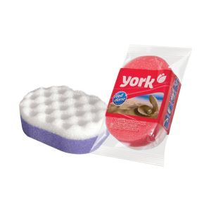 Губка банная массажная ОВАЛ YORK