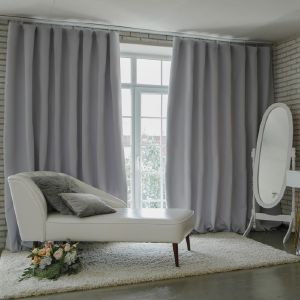Штора портьерная Этель 145*265 блэкаут,металл,100% пэ