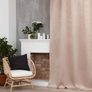 Штора портьерная Этель Классика 145*260 золотой,100% пэ,на люверсах