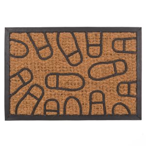 Коврик кокосовый 40x60 см «Следы», SUNSTEP