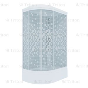 Душевая кабина Коралл TRITON Мозаика правая 120*80 В (ДН4)