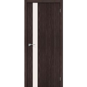 Дверь экошпон Порта-11 Wenge Veralinga Magic Fog со стеклом 2000х800 мм